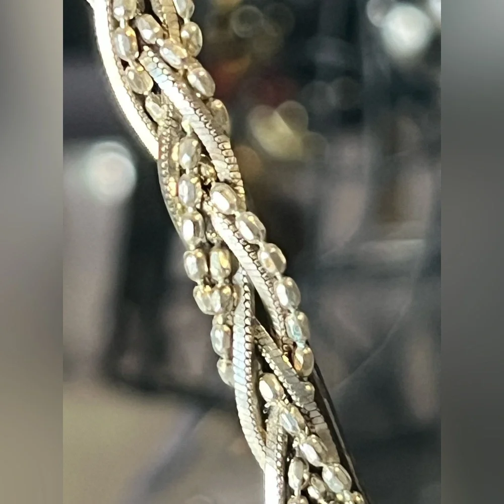 Danecraft Textured & Braided Silver Bracelet